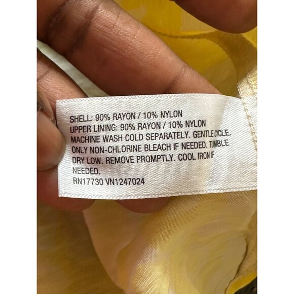 Future Collective Babydoll Yellow Maxi Dress Adjustable Straps & Ruffle Details - Picture 8 of 12